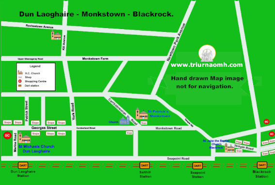 Map of Blackrock Dublin.